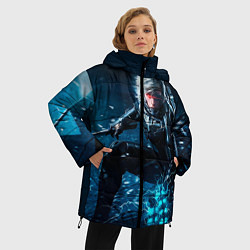 Куртка зимняя женская Metal gear solid 4, цвет: 3D-черный — фото 2