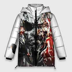Куртка зимняя женская Metal gear solid 5, цвет: 3D-черный