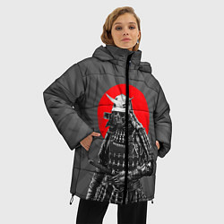 Куртка зимняя женская Мертвый самурай, цвет: 3D-красный — фото 2