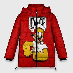 Куртка зимняя женская Duff Beer, цвет: 3D-черный
