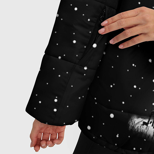 Женская зимняя куртка Ночная сова / 3D-Светло-серый – фото 5