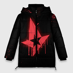 Куртка зимняя женская Astralis: Black collection, цвет: 3D-красный