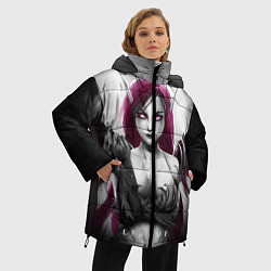 Куртка зимняя женская Cute Demon, цвет: 3D-черный — фото 2
