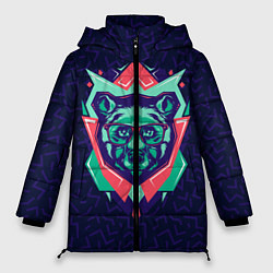 Куртка зимняя женская Hipster Bear, цвет: 3D-светло-серый