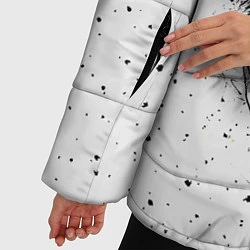 Куртка зимняя женская Обезьяна в наушниках, цвет: 3D-черный — фото 2