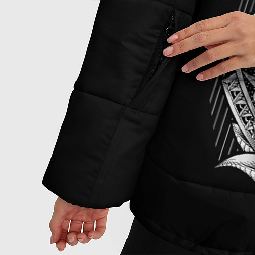 Женская зимняя куртка Королевская сова / 3D-Светло-серый – фото 5