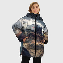 Куртка зимняя женская Танк, цвет: 3D-черный — фото 2