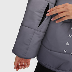 Куртка зимняя женская Проверка зрения, цвет: 3D-черный — фото 2