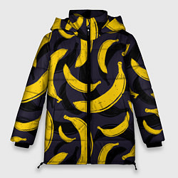 Куртка зимняя женская Бананы, цвет: 3D-черный