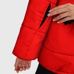 Куртка зимняя женская Серп и молот, цвет: 3D-светло-серый — фото 2