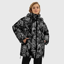Куртка зимняя женская Zombie rush, цвет: 3D-черный — фото 2