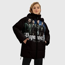 Куртка зимняя женская Paparoach: Black style, цвет: 3D-черный — фото 2