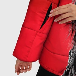 Куртка зимняя женская Black Veil Brides, цвет: 3D-красный — фото 2