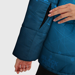 Куртка зимняя женская Bitcoin Blue, цвет: 3D-светло-серый — фото 2
