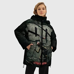 Куртка зимняя женская ГРОТ: дети-маугли, цвет: 3D-черный — фото 2