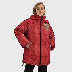 Куртка зимняя женская Сборная России, цвет: 3D-черный — фото 2