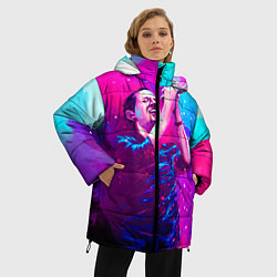 Куртка зимняя женская Chester Bennington: Colors, цвет: 3D-черный — фото 2