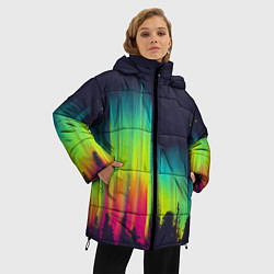 Куртка зимняя женская Северное сияние, цвет: 3D-светло-серый — фото 2