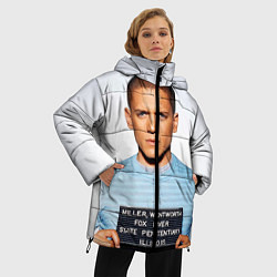 Куртка зимняя женская Prison Break: Michael Scofield цвета 3D-черный — фото 2