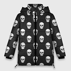 Куртка зимняя женская BFMV: Skulls, цвет: 3D-черный