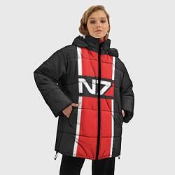 Куртка зимняя женская Mass Effect: N7, цвет: 3D-черный — фото 2