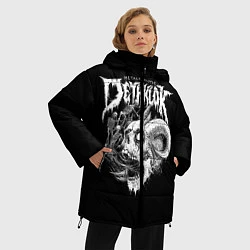 Куртка зимняя женская Dethklok: Goat Skull, цвет: 3D-красный — фото 2