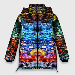 Куртка зимняя женская Психоделика, цвет: 3D-черный