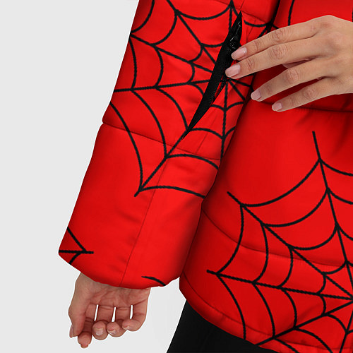 Женская зимняя куртка Рассадник пауков / 3D-Светло-серый – фото 5