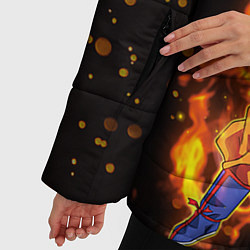 Куртка зимняя женская Fire Goku, цвет: 3D-черный — фото 2
