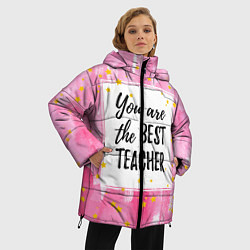 Куртка зимняя женская Лучший учитель, цвет: 3D-черный — фото 2
