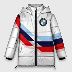 Куртка зимняя женская BMW БМВ WHITE, цвет: 3D-черный