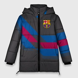 Куртка зимняя женская Barcelona FC: Dark style, цвет: 3D-красный