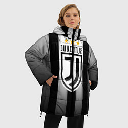 Куртка зимняя женская Juventus FC: New logo, цвет: 3D-красный — фото 2