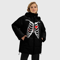 Куртка зимняя женская TOP Skeleton, цвет: 3D-черный — фото 2
