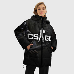 Куртка зимняя женская CS:GO SWAT, цвет: 3D-черный — фото 2