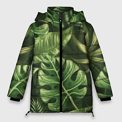 Куртка зимняя женская Доисторический лес, цвет: 3D-светло-серый