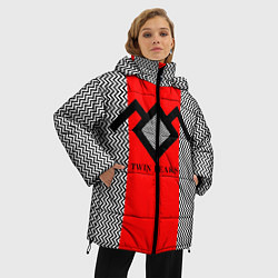 Куртка зимняя женская Twin Peaks Mark, цвет: 3D-черный — фото 2