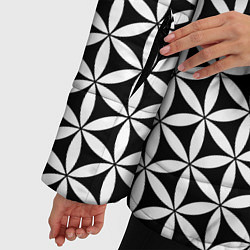 Куртка зимняя женская Цветок Жизни, цвет: 3D-черный — фото 2