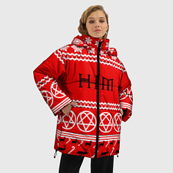 Куртка зимняя женская Праздничный HIM, цвет: 3D-черный — фото 2