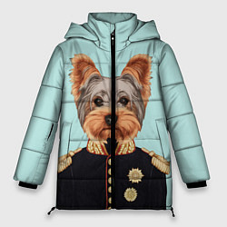 Куртка зимняя женская Йоркширский терьер адмирал, цвет: 3D-светло-серый