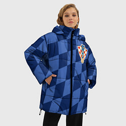 Куртка зимняя женская Сборная Хорватии, цвет: 3D-черный — фото 2