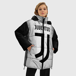 Куртка зимняя женская FC Juventus: Silver Original, цвет: 3D-светло-серый — фото 2