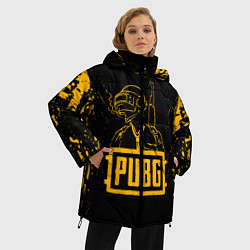 Куртка зимняя женская PUBG: Black Soldier, цвет: 3D-черный — фото 2