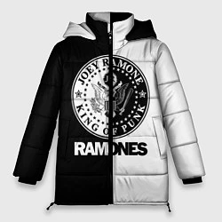 Куртка зимняя женская Ramones B&W, цвет: 3D-черный