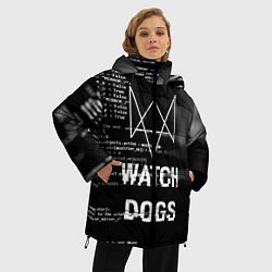 Куртка зимняя женская Watch Dogs: Hacker, цвет: 3D-красный — фото 2