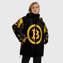 Куртка зимняя женская Bitcoin Master, цвет: 3D-красный — фото 2