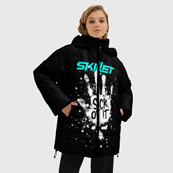 Куртка зимняя женская Skillet: Sick of it, цвет: 3D-черный — фото 2