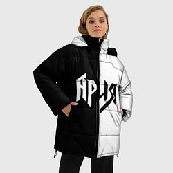 Куртка зимняя женская Ария Ч/Б, цвет: 3D-светло-серый — фото 2