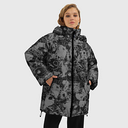 Куртка зимняя женская Cs:go - DoomKitty Collection 2022, цвет: 3D-красный — фото 2