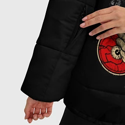 Куртка зимняя женская Metallica Skull, цвет: 3D-красный — фото 2